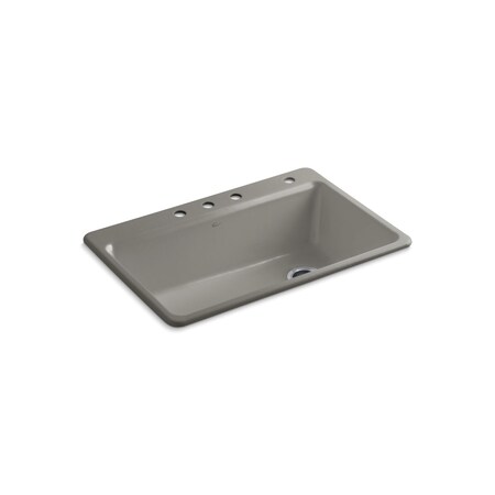 Kohler Riverby Sink, Single, Sr, 4-Hole 5871-4A2-K4